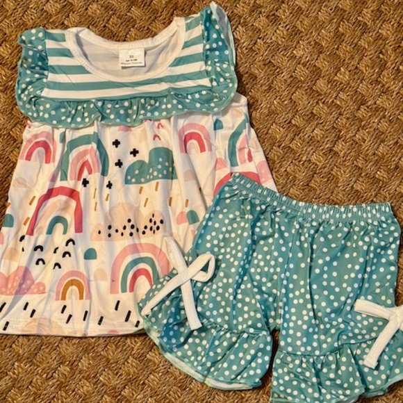 kids ruffle outfit - Picture 1 of 5